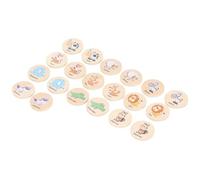 CFTGIW 20pcs Wooden Match Memory G Educational Early Learning Development Memory Toys for Kids Toddlers Type 1 Wooden GameWooden Match GameMemor Toy Provides Learn P (Forest Animal)