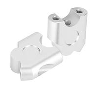 CFTGIW 22mm Universal Motorcycle Handle Bar Riser Handlebar Clamp Back Move Mount Adapter 20mm Height Backwards 30mm Rider Height Can The Product 30mm Handlebar Move (Electroplated)