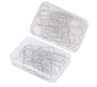 CFTGIW 24Pcs Pencil Holder Clamp/Holder Metal Paperclip Shape for Notebook Picture Stationery Supply Use to You The Clamp/Pens Multifunctional Pen Receipts Holding Postcards Pencil