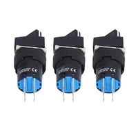 CFTGIW 25Pcs Knob 3 Position Self Locking Selector 16mm Set Kit for Equipment Will Simplify 25Pcs SwitchTwist SwitchRotary SetKnob SwitchSelector SwitchKnob Selector