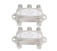 CFTGIW 2PCS 4x1 DiSEqC Switch 4 in Out 950 to 2400MHz DiSEqC .0 2.0 Switch Splitter Within Operates 950 SwitchSatellite SplitterDiSEqC SwitchAdvanced SwitchDiSEqC .0