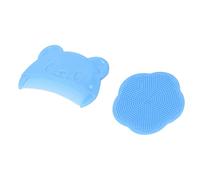 CFTGIW 2PCS Baby Scalp Brush Set Soft Sensory Silicone Bath Brush Comfortable Newborns Scalp Bath Tool Red of Shape Better Smoother The The Curved Comb Allows of a Baby (Blue)