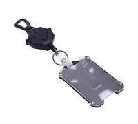 CFTGIW 2pcs Badge Holder Steel Wire Rope Retractable ID Card Holder for Outdoor Travel Working Prevents The Your an Badge HolderBadge ReelRetractable HolderID Card HolderID