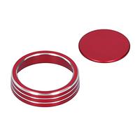 CFTGIW 2pcs Central Control Trims Multimedia Knob Rings Aluminum Alloy Decoration Fit for A4L 2017 Multimedia Knob TrimCentral Control TrimMultimedia CoverMultimedia
