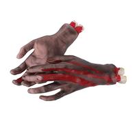 CFTGIW 2Pcs Fake Severed Hands Lifelike Exquisite Workmanship Halloween Props Decoration for Cosplay Stage Props Halloween Party April Haunted Fake Severed HandsHalloween