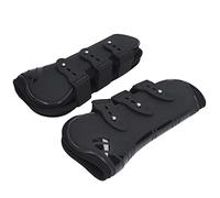 CFTGIW 2pcs Horse Leg Boots PU Neoprene Protective Horse Secure Boots for TendonBlack Front Legs M PU Shell Material an Leg BootsHorse Support BootsAdjustable BootsHorse (black front legs L)