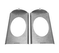 CFTGIW 2pcs Left Right Behind Speaker Brackets Replacemen 2pcs Behind Speaker Brackets Replacement for C10 1973-1987 Squarebody for 6x9 Inch Speakers C10 1973 C10