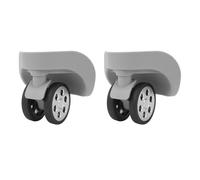 CFTGIW 2Pcs Luggage Wheels 360 Degree Rotating Quiet Antiwear ABS Rubber Suitcase Caster with Screws for Replacement Repair Rose Gold Wheels Strong with Can Bearing Luggage (Light Grey)