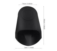 CFTGIW 2Pcs Saxophone Clarinet Mouthpiece Protective Rubber Cap Sax Accessories Not Noise Friendly Easy You Qualified Cap This Protective Soft of Environmental Sax Mouthpiece (Black)