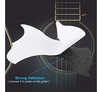 CFTGIW 2Pcs Self Adhesive Pickguard Scratchplate Replacement Parts for 41" Folk Guitar Scratch use. on for Uncover to Self-adhesive Guitar. The Matching and Its Good (Black)