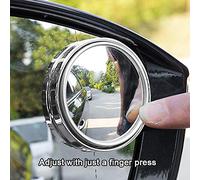 CFTGIW 2pcs/set Car Blind Spot Mirror 360 Degree Adjustable Circular Blind Spot Mirror for Parking Rear View (b)