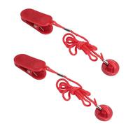 CFTGIW 2PCS Treadmill Safety Key Magnetic ABS Portable Treadmill Security Lock Emergency Stop Accessory for Fitness 22mm Easy Be Plastic Suitable to Is This STRONG MATERIAL of Key ABS