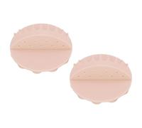 CFTGIW 2PCS Wall Mount Hair Collector Powerful Suction Silicone Shower Wall Hair Catcher for Bathroom Beige Mechanism That to Fi Mount CollectorWall Shower (Beige)