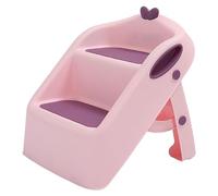 CFTGIW 3 in Toilet Potty Training Stool Slip Proof Folding 2 Step Sink Toilet Stool for Bathroom Yellow 3 Offers a Short a Folding Potty Training StoolPotty (Pink)