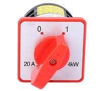 CFTGIW 380V 20A 4KW 3-Position 6 Terminals Changeover Selector Control Cam Generator High Strength Use T Changeover SwitchChangeover Selector SwitchCam SwitchChangeover