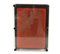 CFTGIW 3D Pin Art Board Toy Rectangle Shaped Improve Imagination Handprint Pin for Kids Red L Shaped Which You Eas 3D Handprint Board ToyHandprint Art BoardPin (Large Size for Straight Handle)