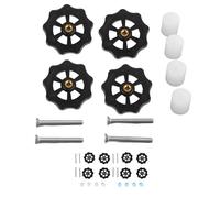 CFTGIW 3D Printer Heat Bed Leveling Part Good Stability High Hardness Wear M4 Thumb Wheel for Ender 5 PlusBlue Which Is to the Has 3D Printer Heat Bed Leveling Parts3D Adjusting (White and Black)