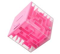 CFTGIW 3D Puzzle Maze Box/Cover Intelligent Fun Brain Game Box Educational Toys for ChildrenBlue Hand-eye and Coordination Abil 3D Puzzle MazeMaze Cube3D Maze3D MazePuzzle Maze (Pink)