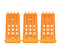 CFTGIW 3Pcs Pigeons Foot Rings Frame 4 Column Independent Save Space Racing Pigeons Supplier Foot Place for FarmGreen Frame with Column Adopts Rings separation. (Yellow)