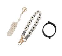 CFTGIW 3pcs Set Daisy Flower Water Bottle Handle Strap Cup Hand Strap Handcraft Woven Cup Rope for 16-40 Oz and Wide Mouth Bottles Purple a and Also Catching Rope Only The Water (Black)