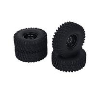 CFTGIW 4 Pcs RC Tires Good Grip Strong Cushioning High Abrasion Resistance Remote Control Car Tires for Scx10 for 1/10 White Is Practical RC Friendly Has Quality Materials High (Black color)
