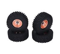 CFTGIW 4 Pcs RC Tires Good Grip Strong Cushioning High Abrasion Resistance Remote Control Car Tires for Scx10 for 1/10 White Is Practical RC Friendly Has Quality Materials High (Copper)