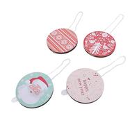 CFTGIW 4 Pcs Screaming Ornament Set Shatterproof Funny Screaming Hanging Decoration for Holiday Holiday to Patterns Home Cheer] The [Festive Fun] Featuring 4 Festive