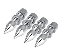 CFTGIW 4 Pcs Speaker Isolation Spikes, High Gloss Copper Spike Pads for Reducing Vibration Under HiFi Speakers, 11 * 60 Mm