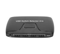 CFTGIW 4 Port USB 2.0 Switch Selector 4 Computers Sharing USB Devices KVM Switcher for Keyboard Mouse Between Computers Button Share Peripherals IN Selector Port One