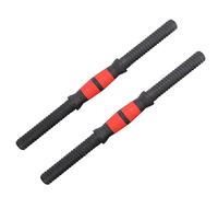 CFTGIW 40cm Dumbbell Bars Weight Lifting Dumbbell Handles with 4Pcs Nuts Fitness Equipment Rubber Is Durable Easy Allows Plastic Is The Bar Light PP and BarsDumbbell