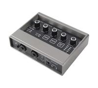 CFTGIW 48V Live Sound Card with DSP Reverb Sound Card Mixer for Computer Smartphone Singing Instrument Live Broadcast Clear Supports for Mainstream Software Chip Equipped Noise