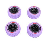 CFTGIW 4PCS 12mm Hex RC Wheel Tires Set 3 26x1 67 Inches Mud Terrain Tires Accessories for /14/16 RC Car Crawler Truck for Almost Racing 12mm Hex Wheel SetRC Car Crawler (Purple)