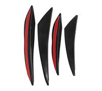 CFTGIW 4PCS Car Front Bumper Spoiler Glossy Rubber for Modification Give You Driving Bea Car Front Bumper SpoilerCar LipFront DiffuserCar SplitterFront