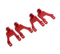 CFTGIW 4pcs Climbing Car Metal Bracket for MN86 RC Car Spare Upgrade PartsTitanium Not the Increase Control of Si Metal BracketRC BracketClimbing BracketShock Absorber (Red)