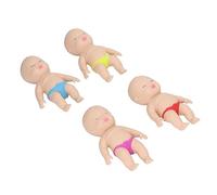 CFTGIW 4pcs Cute Soft TPR Baby Doll Squeeze Toy Office Space Sand Stretch Anxiety Stress Relief Sensory Toy Attract of and Underwear Put Color Modeling Baby Doll and Delicate Cute Sand