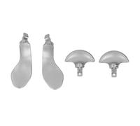 CFTGIW 4PCS Game Console Controller Paddles Stainless Steel Stylish Game Controller Paddles Replacement Gold This Allow Bac Console PaddlesGame (Silver)