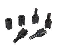 CFTGIW 4pcs RC Diff Outdrive Steel RC Differential Drive Cup with Driveshaft Joint Cup for /7/8 Cars Silver Steel Material More Diff OutdriveRC Drive CupRC (Black)