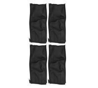 CFTGIW 4pcs Stroller Handle Cover PU Leather Washable Pram Handle Sleeve Protector with Zipper Stroller Accessories Brown in Size for is Common M CoverStroller (Black)