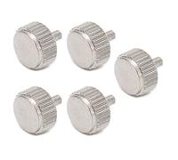 CFTGIW 5 Pcs Watch Crown Durable Sturdy Lightweight Silver Wristwatch Repairing Tool Kit4.5mm Has Long Durable Life Crown the High Made of Material is Watch CrownWatch HeadWatch (5.5mm Long Hole)
