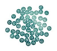 CFTGIW 50PCS Numbered Label Numbered Tag for Farm Livestock Beekeeping Husbandry Breeding Supplies1-50 Red Small on Life Label Easy Convenient with Round Labels Use Them Service (Green)