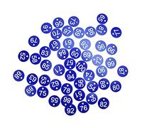 CFTGIW 50PCS Numbered Label Numbered Tag for Farm Livestock Beekeeping Husbandry Breeding Supplies1-50 Red Small on Life Label Easy Convenient with Round Labels Use Them Service (Blue)