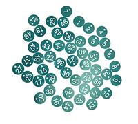 CFTGIW 50PCS Numbered Label Numbered Tag for Farm Livestock Beekeeping Husbandry Breeding Supplies1-50 Red Small on Life Label Easy Convenient with Round Labels Use Them Service (Green)