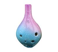 CFTGIW 6 Holes Ceramic Ocarina Alto C Simple Musical Instrument with Lanyard Music Score for Music Lover and Learner and sounds. Melodious Fired of Ceramic OcarinaOcarina6 Holes (Purple)