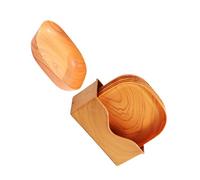 CFTGIW 6 Pcs Serving Dish Square Wood Grain Spacious Design Snacks and Desserts Plate with Organizer Fruits Desserts Placing Adding Color a The Spacious Capacity Design Features for