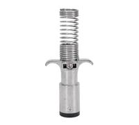 CFTGIW 6 Way Die Cast Metal Trailer Connector with Spring Style Cable Guard 6 Round Pin Style Trailer Wiring Plug