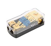 CFTGIW 60A Power Distribution Block in 2 Way Out Car Splitter Copper Ground Holder Protect the Also for Power Distribution BlockCar SplitterCopper Ground Block DistributionCar Stereo