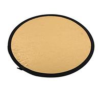 CFTGIW 60cm / 23.6in 2 in Photography Lighting Reflector Portable Collapsible Photo Studio Reflector with Carrying BagSilver and White Lighting ReflectorPhotography (Gold Silver)