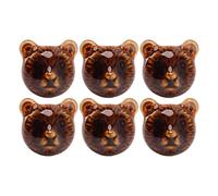 CFTGIW 6PCS Bear Door Knob O Zinc Alloy Ceramic Deco Bear Drawer Handle for Bedroom Door KnobBear KnobBear Ceramic Knob You That Home Head