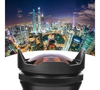 CFTGIW 7.5MM F2.8 Fisheye Mirrorless Camera Lens Optimize Imaging Brass Mount M4/3 Mounts for E M5 E M5II M10 M10II M10III Mirrorless Camera LensCamera LensFisheye (Black)