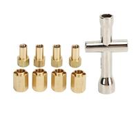 CFTGIW 7mm Brass Wheel Hex Hub Extenders RC Wheel Spacers Brass Extended Combiner with Wrench for /18 RC Crawler Car Upgrade Parts the of Center and Help Unneces 7mm Hex Hub
